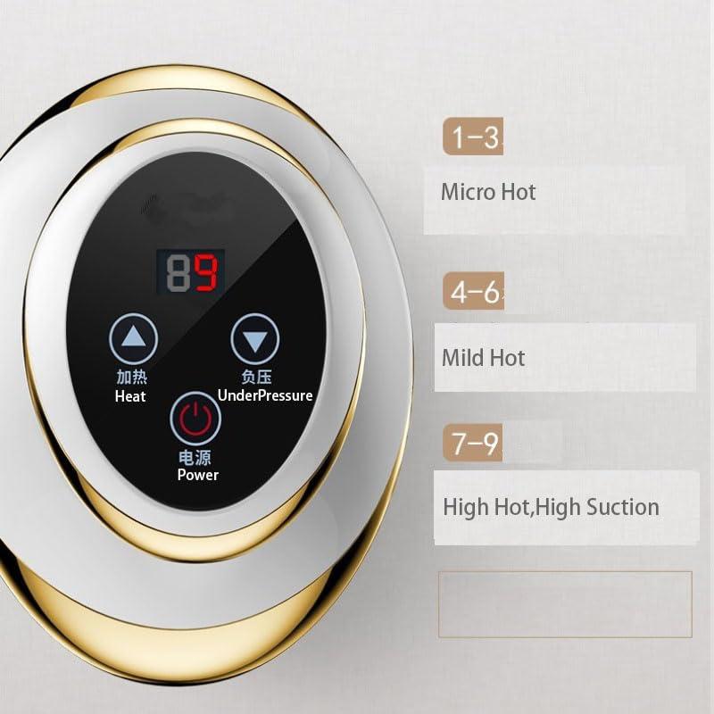 Supdriver Supdriver Electric Gua Sha Massage, Heating Negative Pressure Magnetic Wave Therapy Instrument, Scraping Detox Massager, Negative Pressure Linfa Detox SPA GuaSha Massager