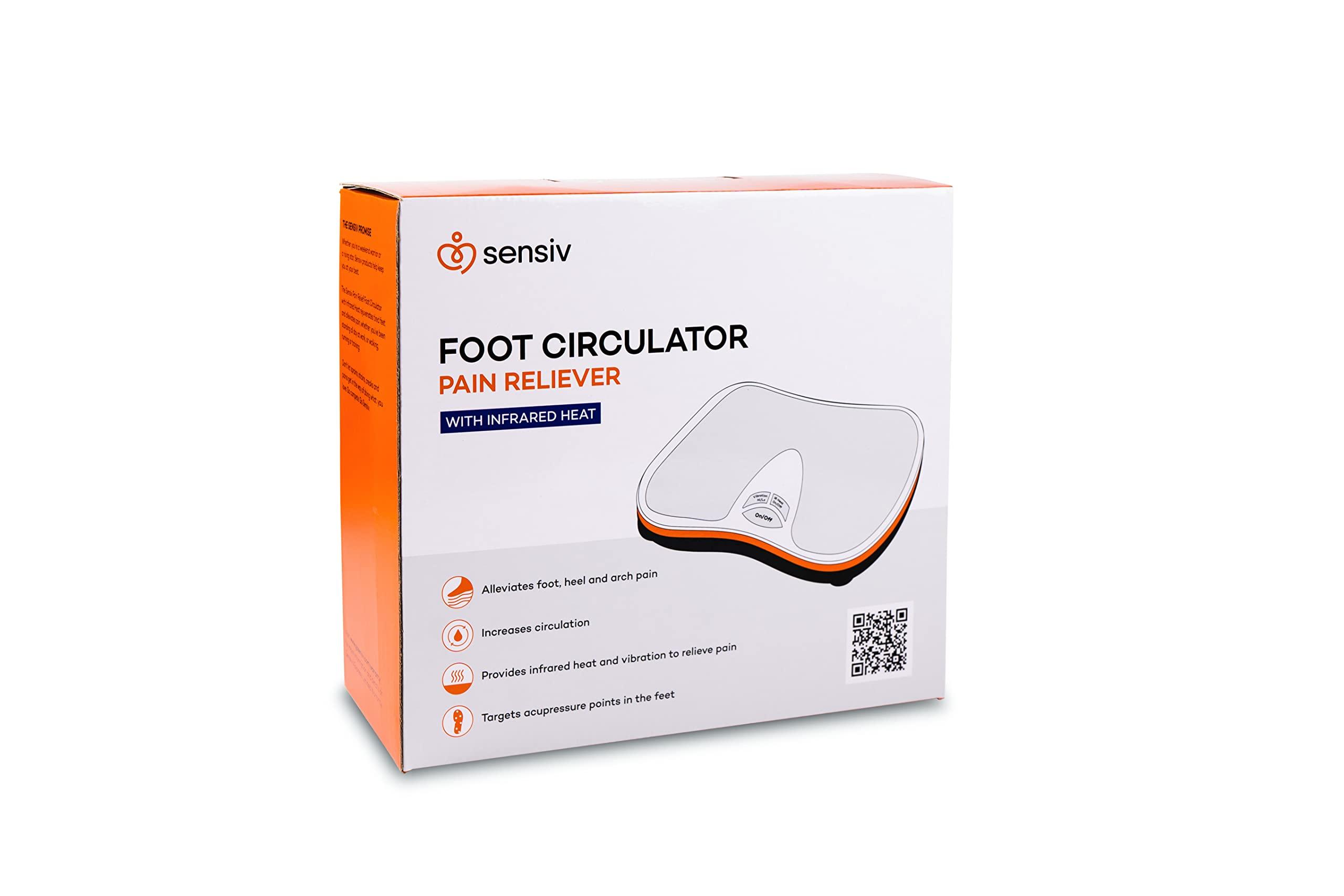 Sensiv Sensiv Acupressure Foot Massager for Blood Circulation and Pain Relief for Foot Pain and Plantar Fasciitis Relief Infrared Heat with Adjustable Vibration