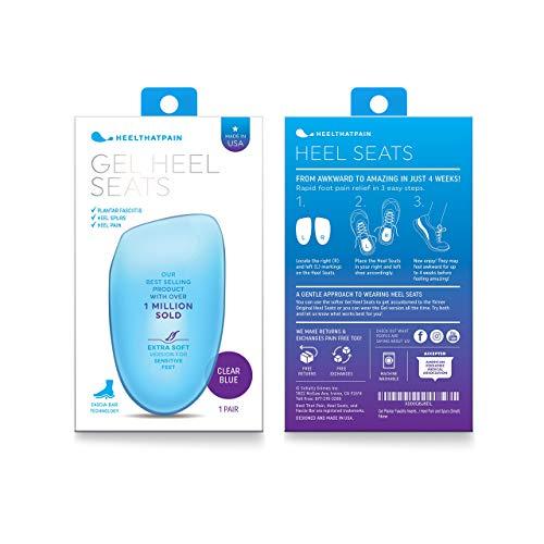 Heel That Pain Heel That Pain Gel Plantar Fasciitis Insoles, Medium (W 6.5-10, M 5-8) & Heel That Pain Plantar Fasciitis Insoles High Arch Sole Seats Foot Orthotic Inserts, Medium (W 8-8.5 and M 6.5-7)