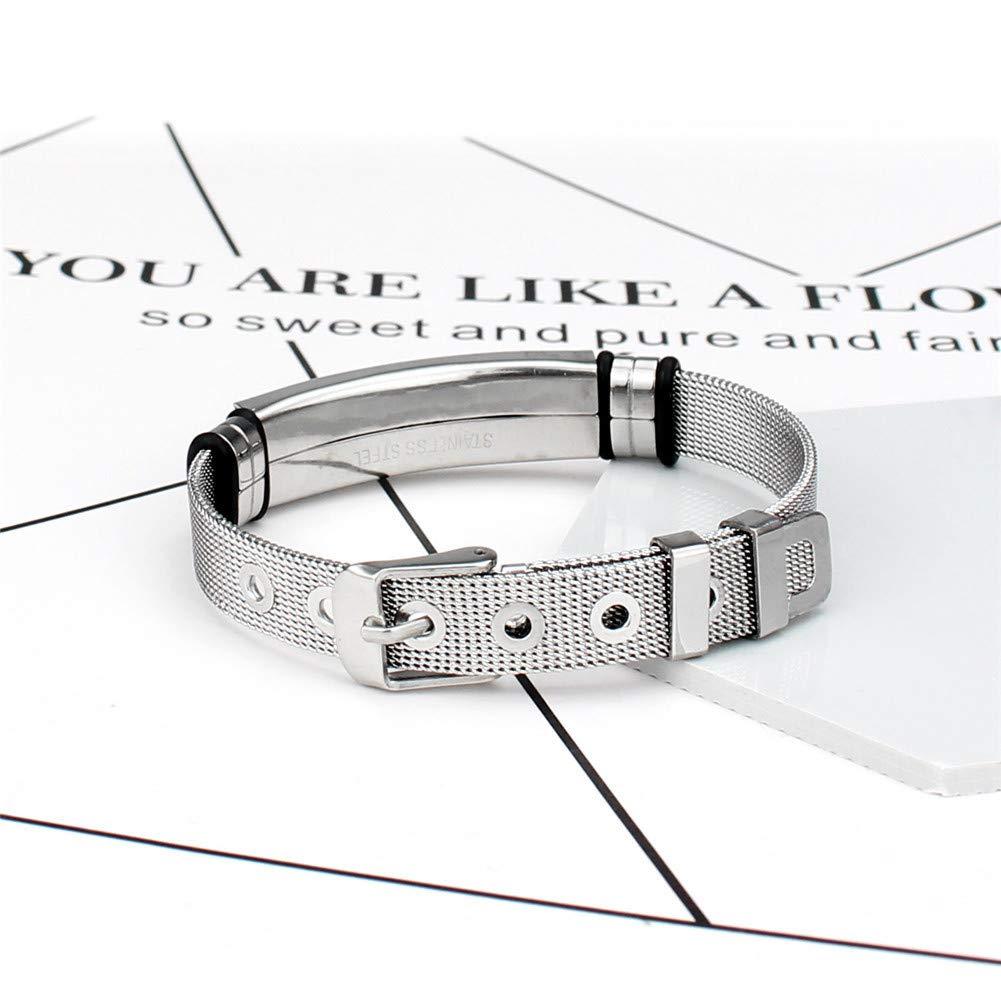 ZKXXJ ZKXXJ Medical Alert ID Bracelets Pacemaker for Men Women Stainless Steel Medical Sign Identification Bracelet Health Alert Bracelet Allergy Awareness Bracelets,Adjustable