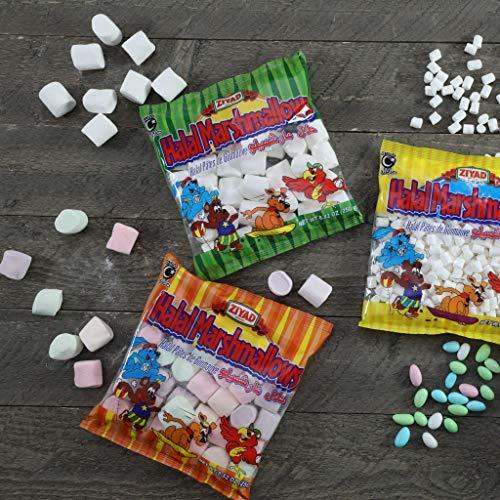 Ziyad Ziyad Gourmet Halal MINI Marshmallows, Pork-Free, Egg-Free, Dairy-Free, Gluten-Free, Perfect for Holidays and S’mores! 8.80oz