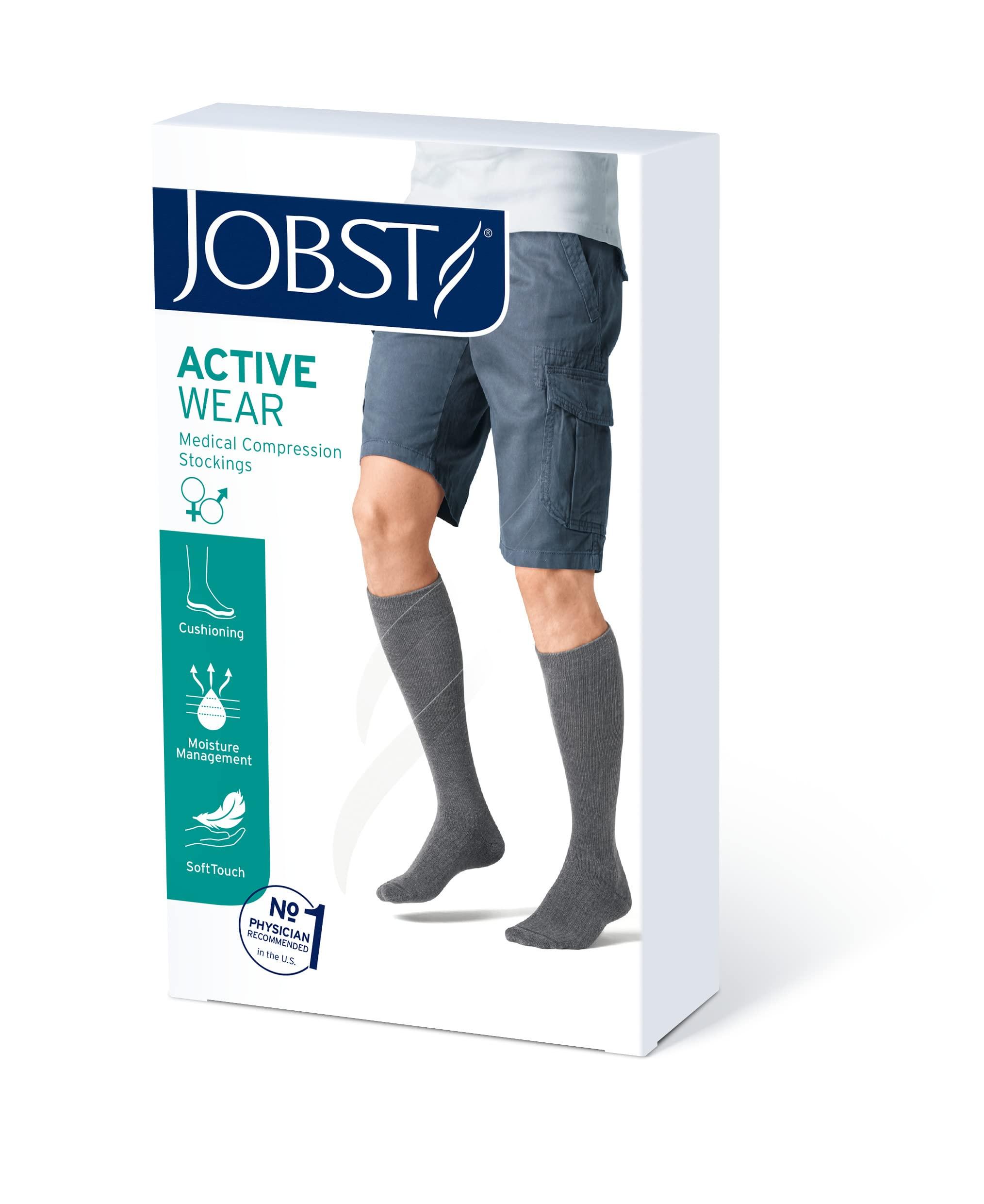 JOBST JOBST 110530 BSN Medical Activewear Sock, Closed Toe, 30-40mmHg, XLFC, White