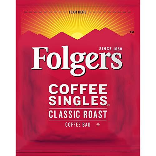 Folgers Folgers Coffee Singles Classic Roast Medium Roast Coffee, 19 Count (Pack of 12)