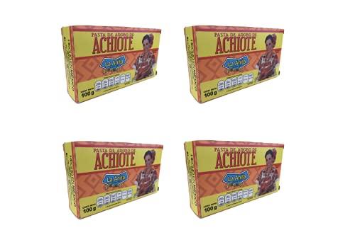 La Anita Pasta de Achiote Annatto Paste La Anita 3.5 Ounces Mexican Seasoning Pasta De Achiote La Anita (Pack of 4)