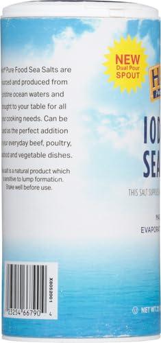 Hain Hain Pure Foods Iodized Sea Salt, 21 Oz