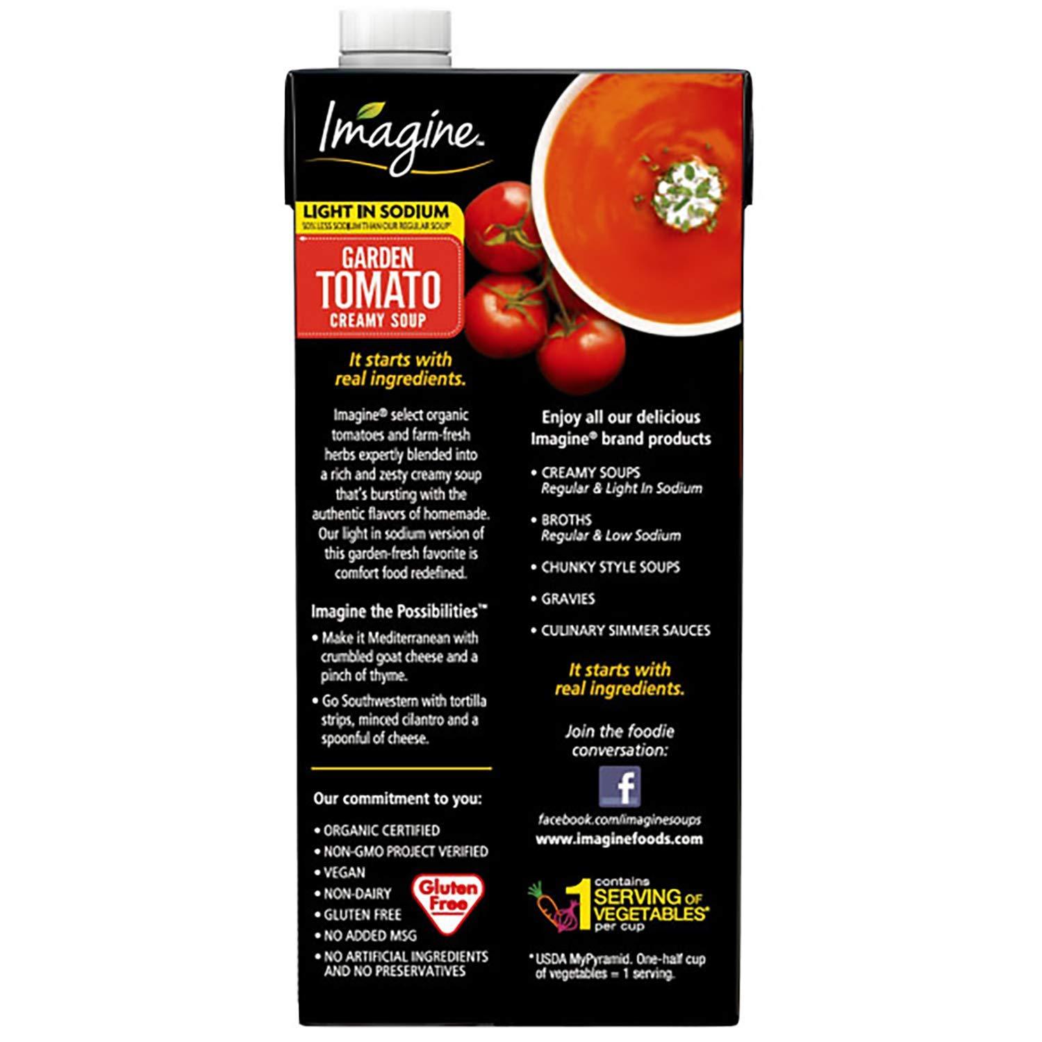 Imagine Organic Soup Imagine Organic Soup Variety Pack: Super Greens, Sweet Pea, Creamy Garden Tomato, Creamy Butternut Squash, 32 ounce (Pack of 4)