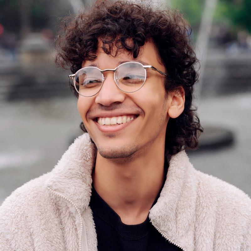 2SeeLife Silver Large Metal Wire Rim Round Reading Glasses Men & Women with Vintage & Sturdy Frame - Spring Hinges Fashion Readers - Trendy for all Face Shapes Readers for Women & Men - Cheaters Glasses 1.0