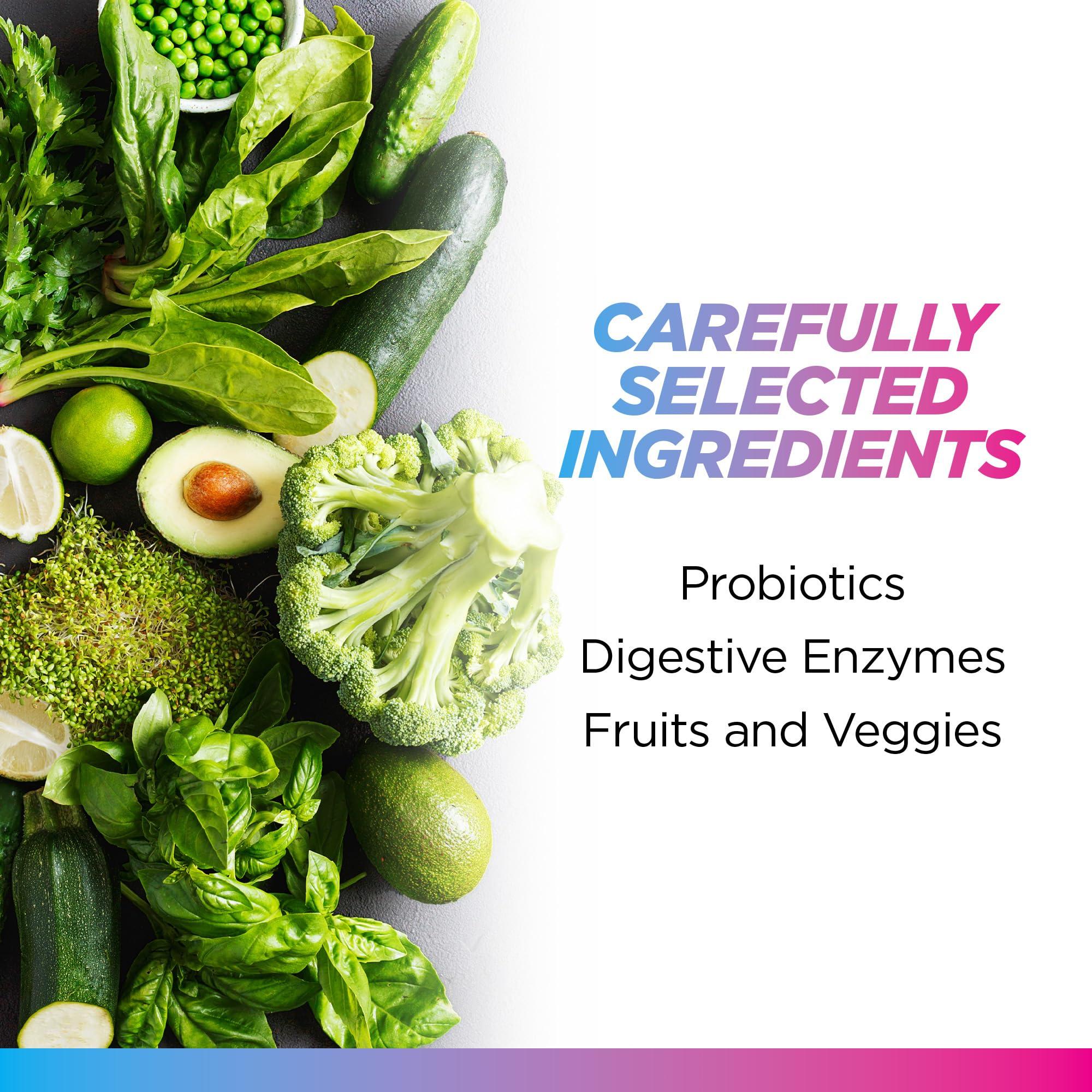 Livingood Daily Livingood Daily Greens Superfood Powder (Unflavored) - Super Greens Powder for Gut Health - Green Juice Powder Supplement with Spirulina, Chlorella, Enzymes, & Probiotics for Liver & Digestive Support