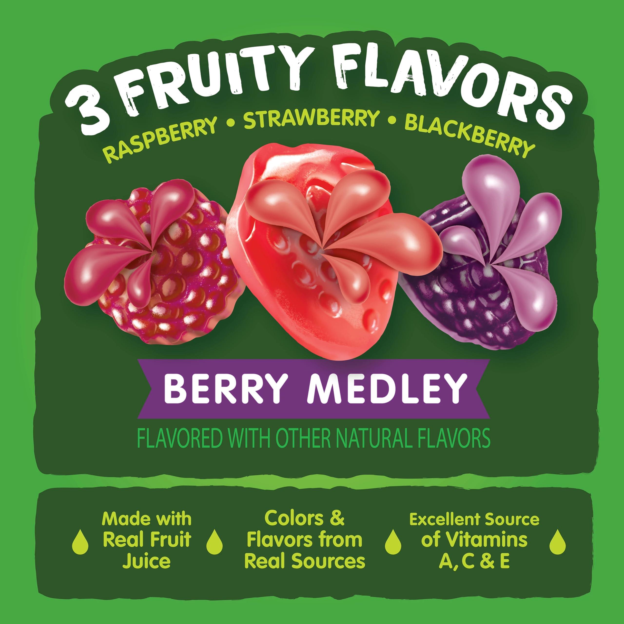 Black Forest Black Forest Juicy Burst Fruit Snacks, Berry Medley, 0.8 Ounce Pouches (22 Count)