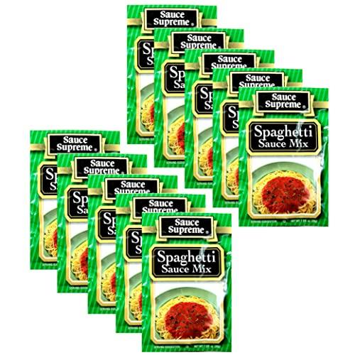 AllTopBargains 10 X Sauce Supreme Spaghetti Mix Tomato Seasoning Packet Pasta Flavor Marinara