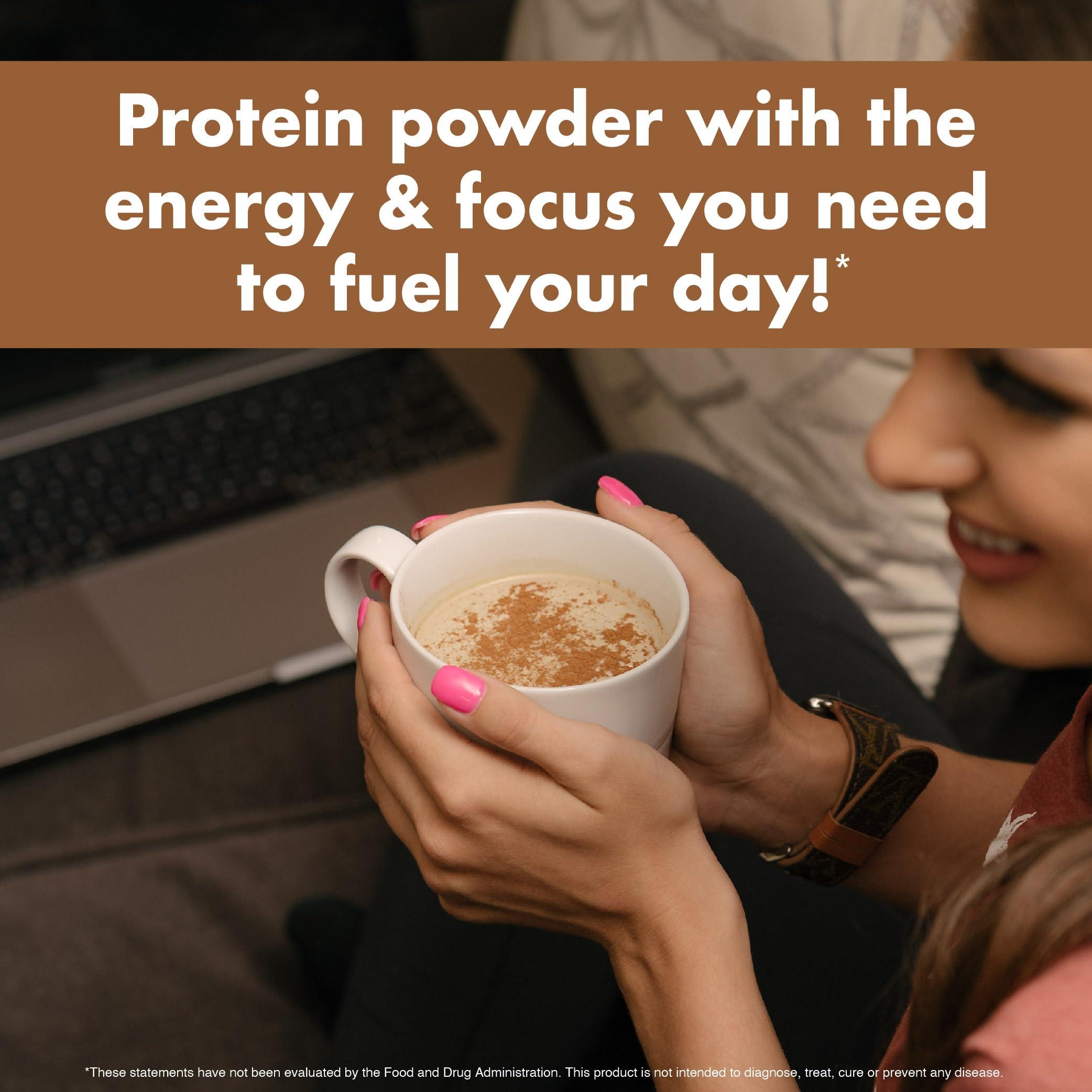 NutraOne Nutrition NutraOne RoastOne Coffee Protein Powder Coffee Infused Whey Protein Powder for Energy & Focus, 160mg Caffeine and 20g Protein (Sweet Cream 1.35 lbs.)