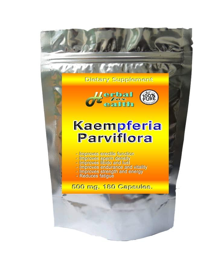 THAI LANNA INDUSTRY Kaempferia Parviflora-Black Ginger-Black Galangal-krachai Dum in Thai 500 Mg. 180 Caps.from Thailand