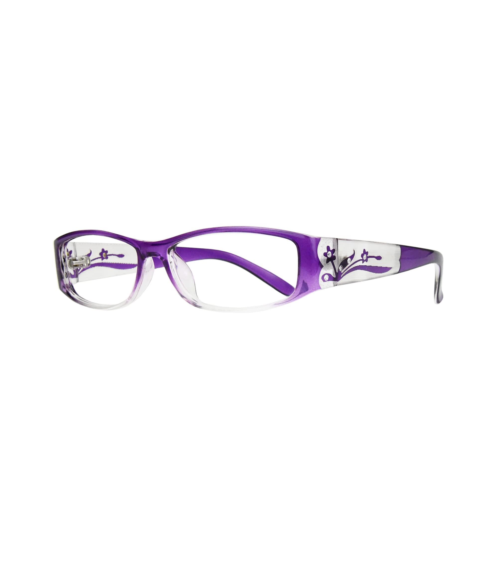 EYEBOGO EYEBOGO Kaylee Stylish Reading Glasses for Women (Purple, 2.75)
