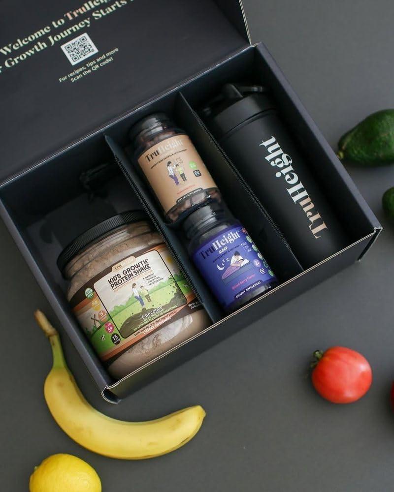 AmmoniaSport TruHeight Growth Capsules - Natural Growth & Development Supplement for Kids & Teens - Endorsed by Pediatricians - Vitamin D, K, Calcium & Ashwaganda - Bone Strength Capsules - Kids Vitamins - Ages 5+