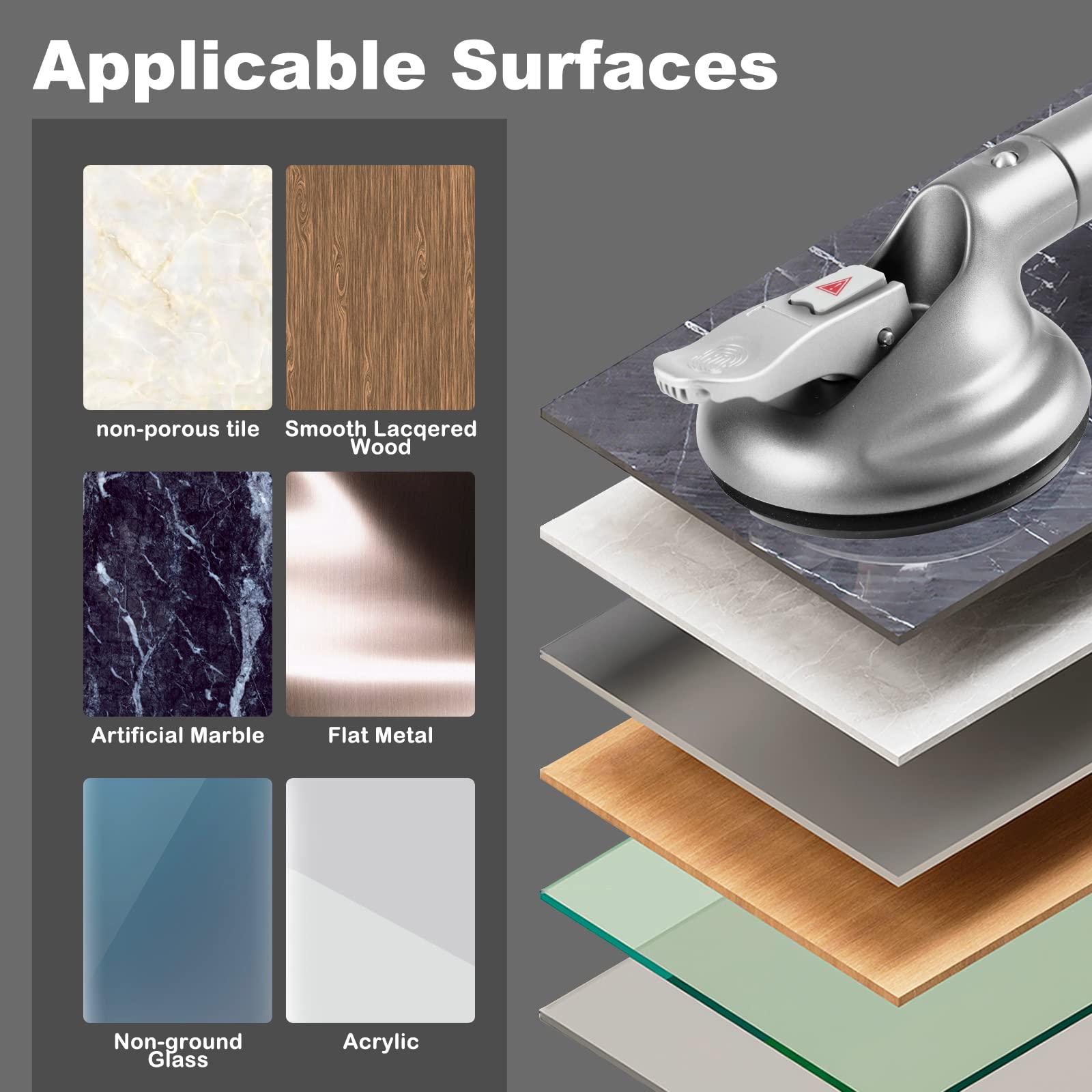 DAREN MEDICAL DAREN MEDICAL Heavy Duty Suction Shower Grab Bar - Toilet Bathroom Bathtub Safety - Shower Handles, Suction Cup Power Up to 250 LB, Perfect for Elderly Seniors(14.5 Inch, Gray Silver)