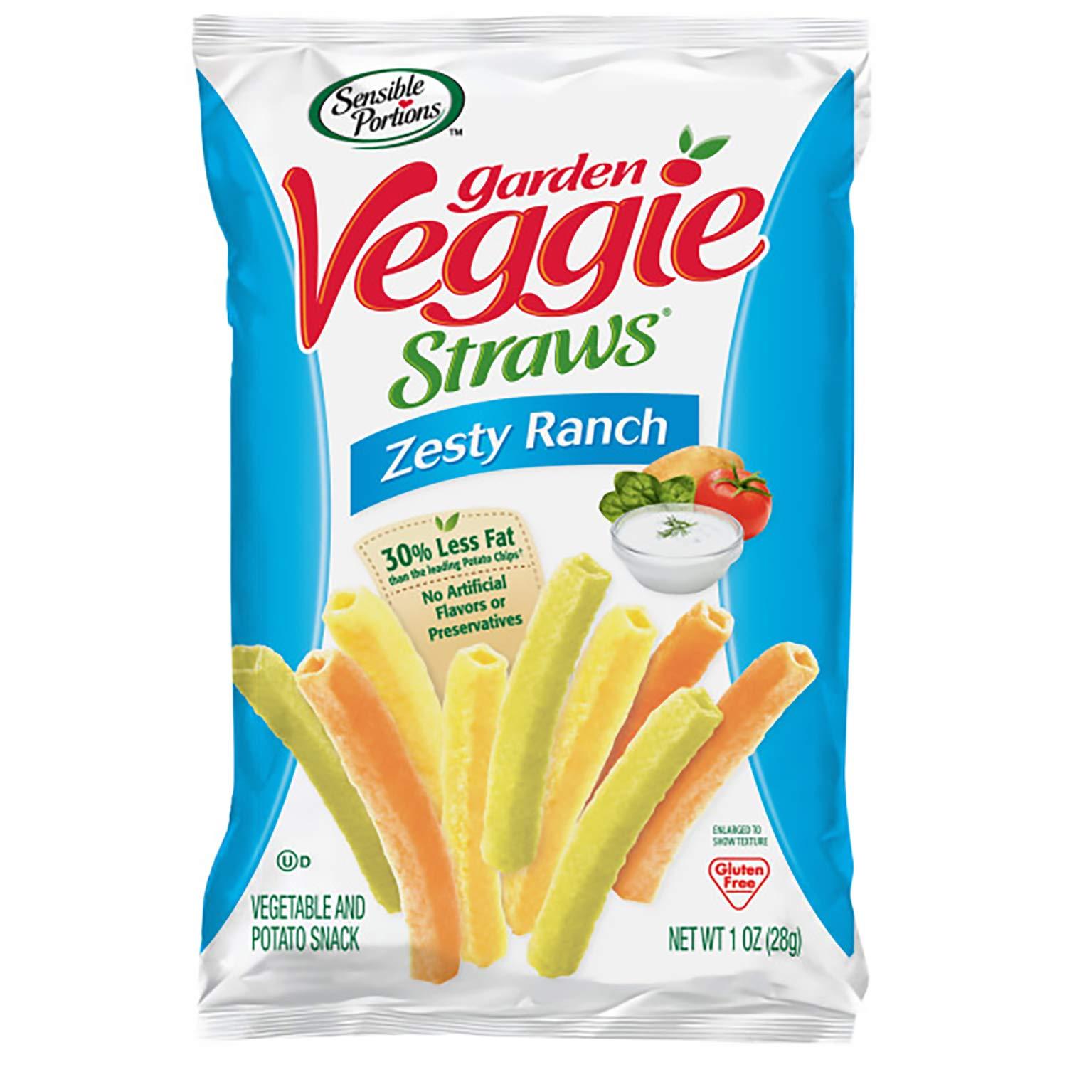 Sensible Portions Sensible Portions Garden Veggie Straws, Zesty Ranch, 6 Count