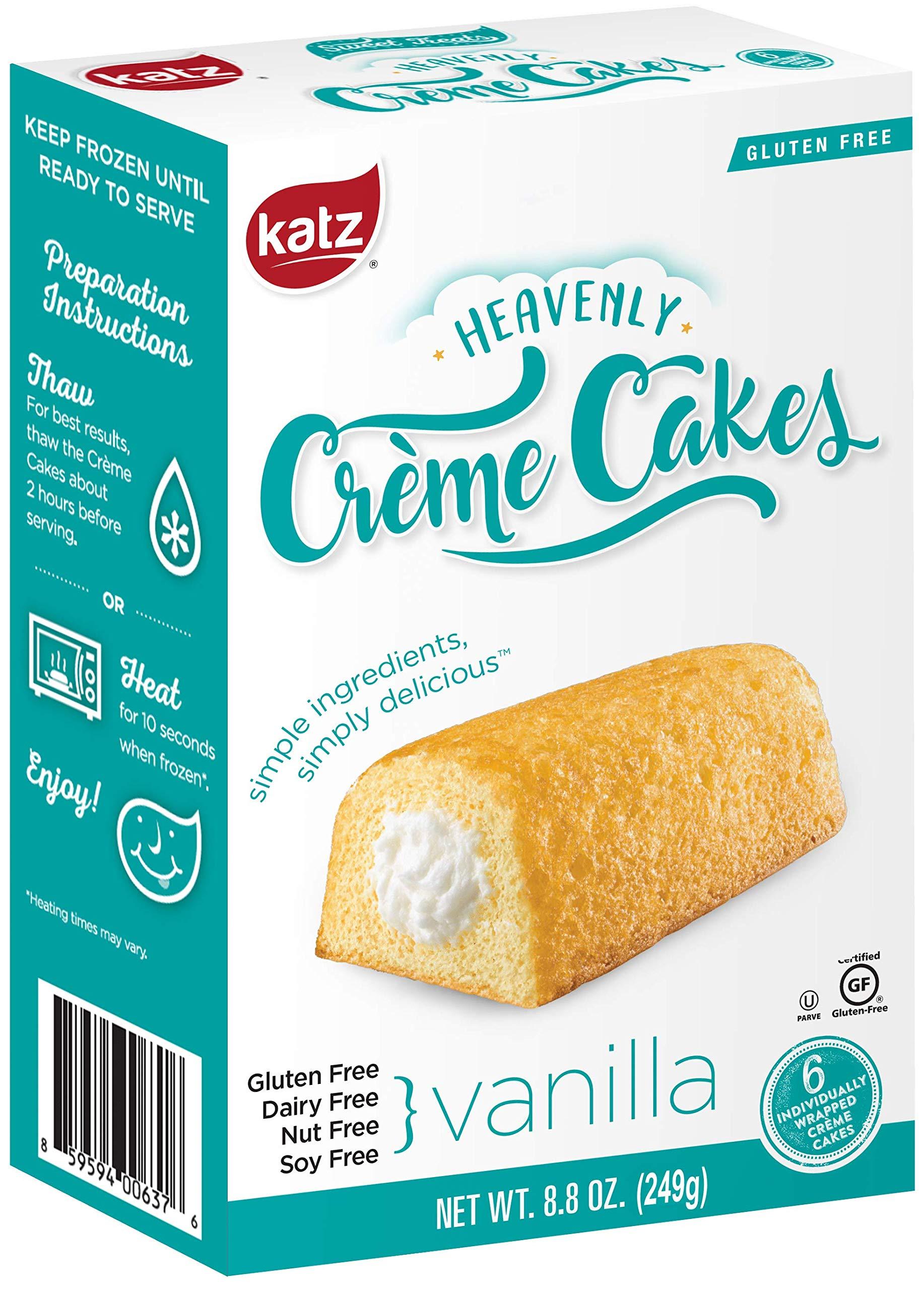 Katz Gluten Free Katz Gluten Free 8 Pack, 2 Crème Cakes, Vanilla and Chocolate, 2 Crème Cupcakes, Lemon and Chocolate, 4 Flavors Donuts | Dairy Free, Nut Free, Soy Free, Gluten Free | 1 Pack of each
