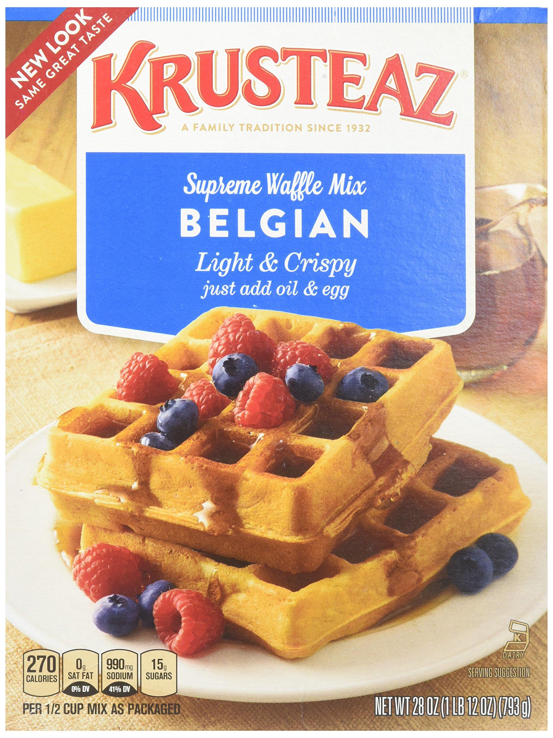 Krusteaz Krusteaz Light & Crispy Belgian Waffle Mix, 28 Ounce