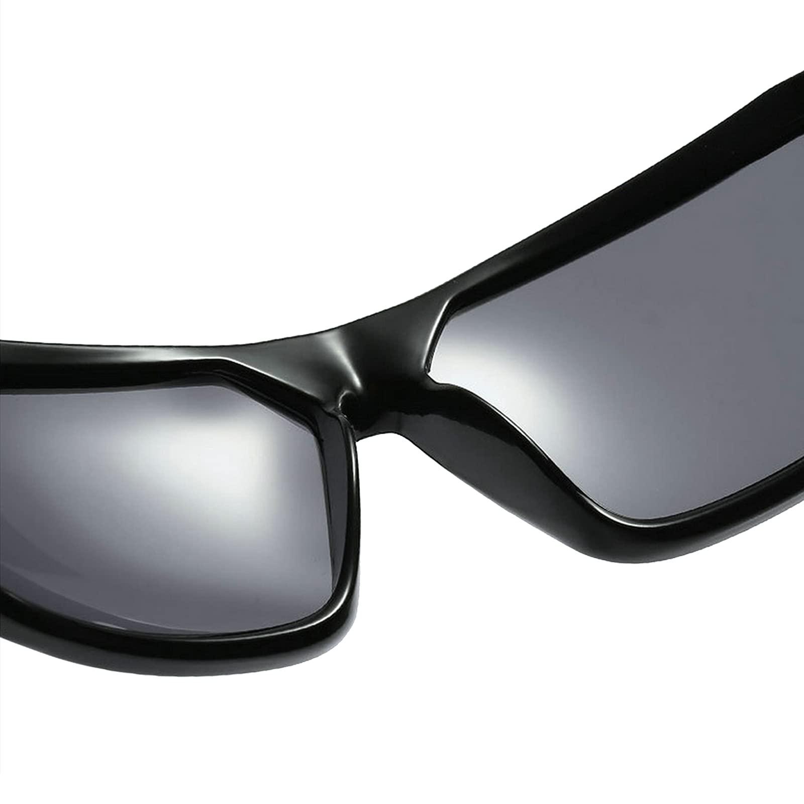 COTIA COTIA Men's Outdoor Driving Sports Full Reading Sunglasses Cycling Classic Reader Magnification Presbyopic Sun Glasses (black, 0)