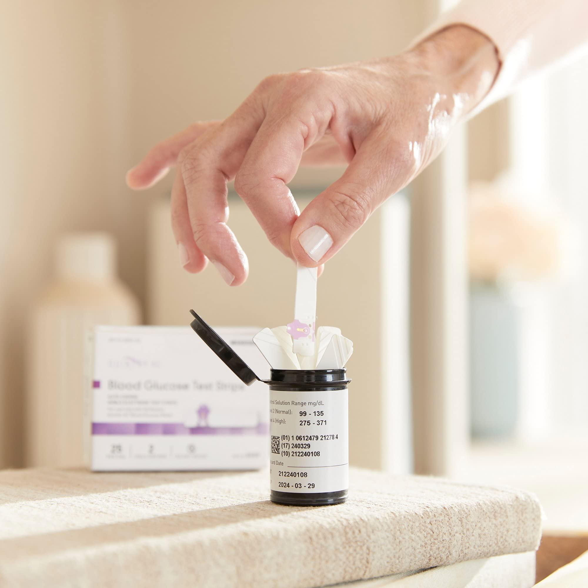 McKesson McKesson Quintet AC Blood Glucose Test Strips - Auto Coding, Noble Electrode Strips, for Self-Testing and Point-of-Care Testing of Whole Blood Glucose, 50 Strips, 6 Packs, 300 Total