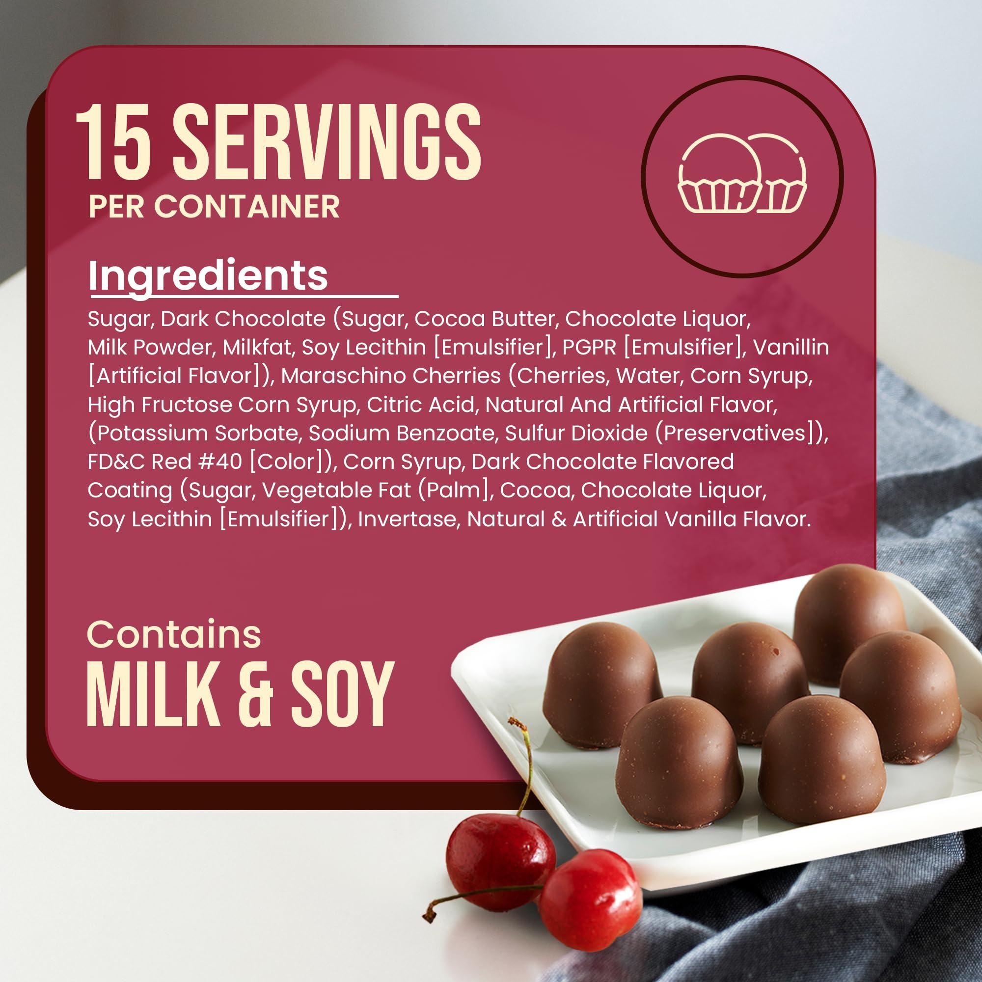 Queen Anne Queen Anne Dark Chocolate Covered Cordial Cherries | 19.8 Ounces | 30 Piece Gift Box | Whole Cherry Sweet Creamy Fruity Flavor