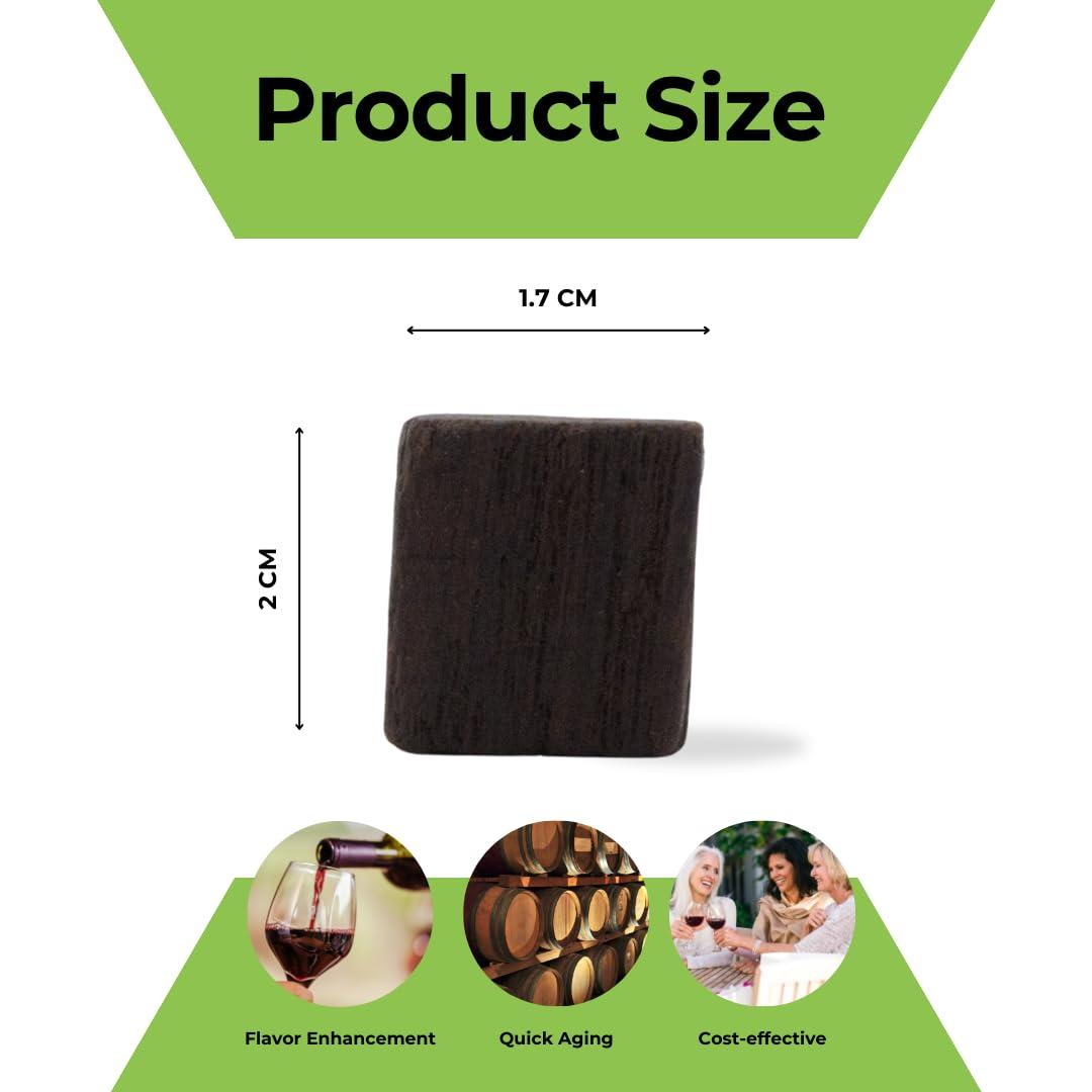 Oak Chips Inc. Oak Chips Inc. American Oak Cubes for Brewing - Heavy Toast - 10 lbs - Perfect for Aging Wines, Spirits, Beer, and More!