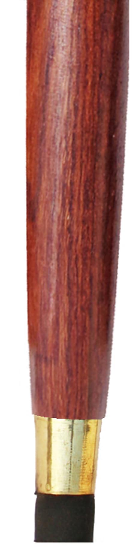 Stark Export House Walking Cane Rosewood Designer Wooden Walking Stick with Brass Nickel Handle Gift for Men & Women 37 inch Brown (FOPY)