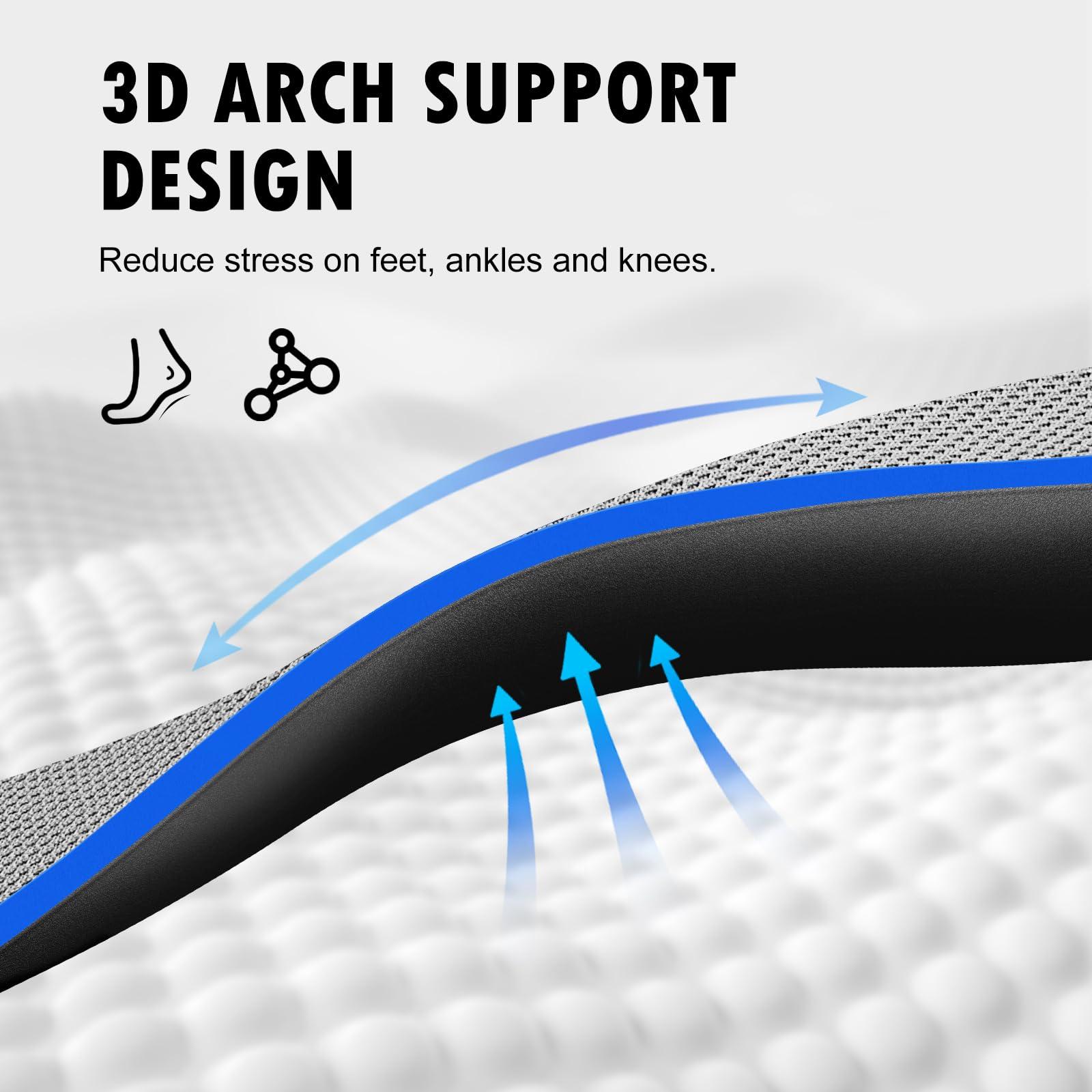 NAZAROO Shoe Insoles Arch Support Inserts Orthotic Insoles for Plantar Fasciitis, Flat Feet, High Arch, Pronation, Heel Spurs & Foot Pain