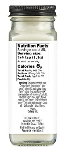 Watkins Watkins Gourmet Organic White Cheddar Popcorn Seasoning, 3.3 oz