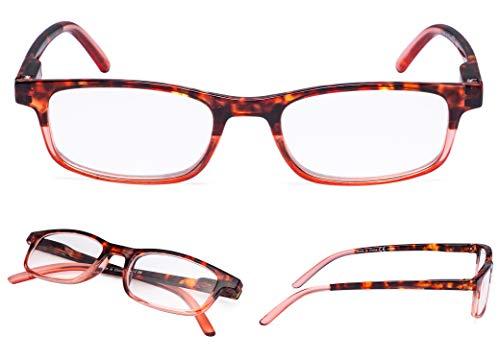 LUR READING GLASSES 5 pack Ladies Stylish Multicolor Readers for Women Reading with Small Lens +1.25