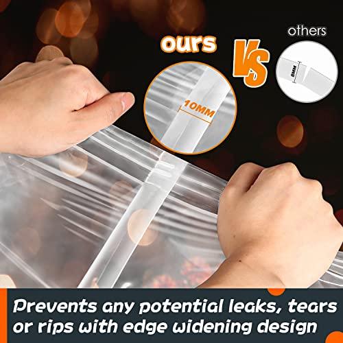 Venrothy Brining Bags for Turkey, 3 Pack, 26"×22", Extra Large Turkey brine bag Holds up 35lb, Thickened Brining Bag with 3 Cotton Strings, Double Zip-lock Seal Brine Bags for Turkey, Chicken, Beef, Pork, Ham