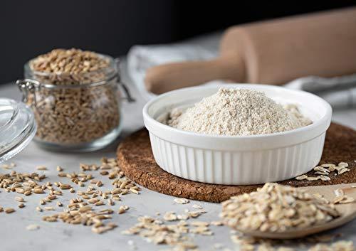 Food to Live Food to Live Organic Oat Flour, 2 Pounds - Non-GMO, Fine, Stone Ground from Whole Grain Oat Berries, Kosher, Vegan, Bulk, Great for Baking Pancakes, Muffins, Waffles and Bread, Good Source of Fiber
