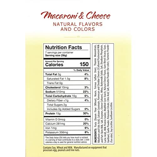 Nashua Nutrition HealthSmart High Protein Creamy Macaroni and Cheese, 15g Protein, Low Calorie, Low Fat, Low Cholesterol, Low Sugar, Quick Delicious Meal, 7 Single Servings