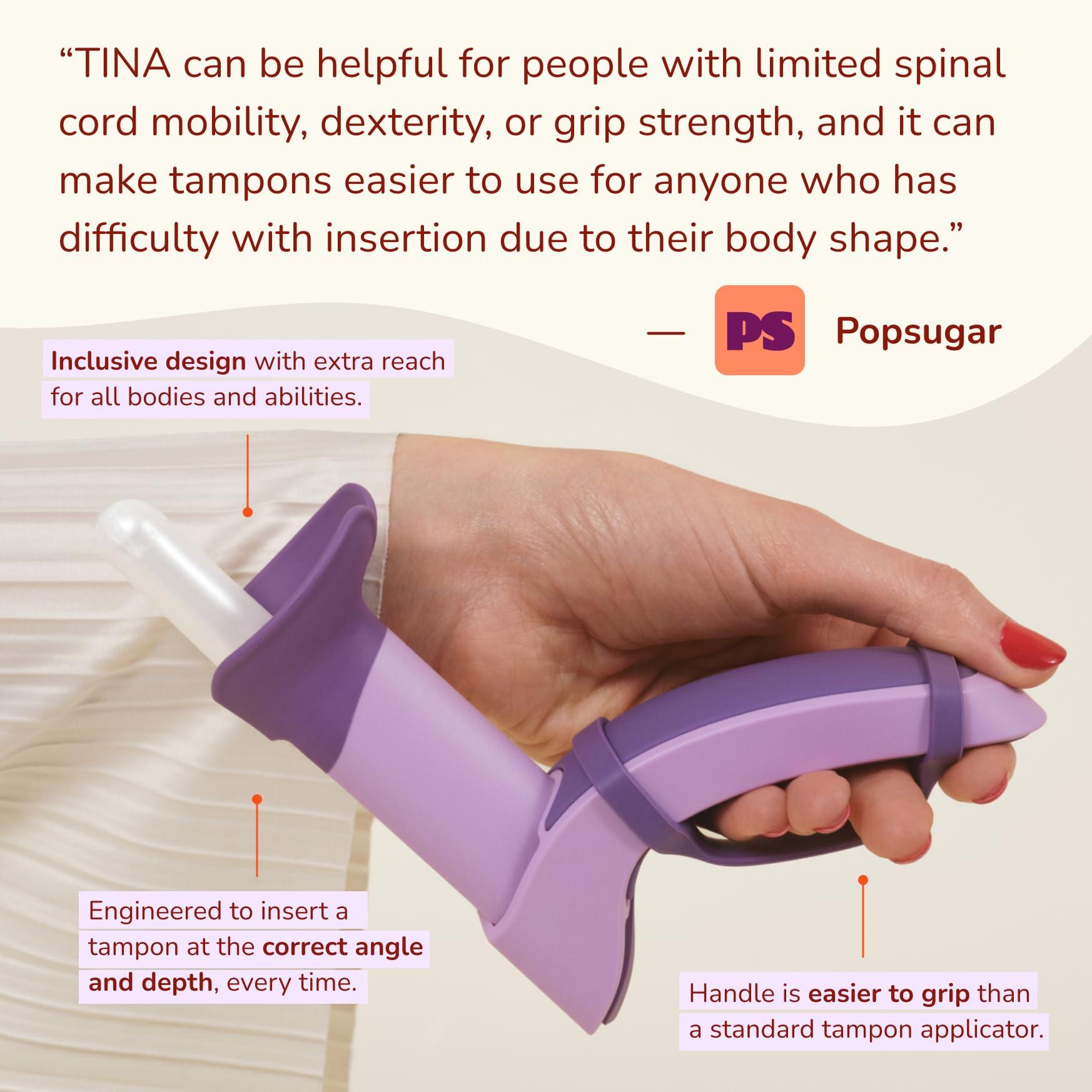 TINA | Tampon Insertion Aid | Makes Tampon Insertion TINA - NineLife -  Saudi Arabia, image size:1746x1746