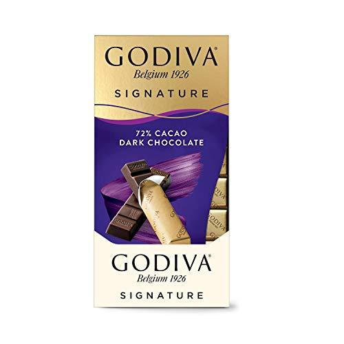 Godiva Chocolatier Godiva Chocolatier Chocolate Signature Mini Bars,72% Cacao Dark, 3.1 Ounce (Pack of 12)