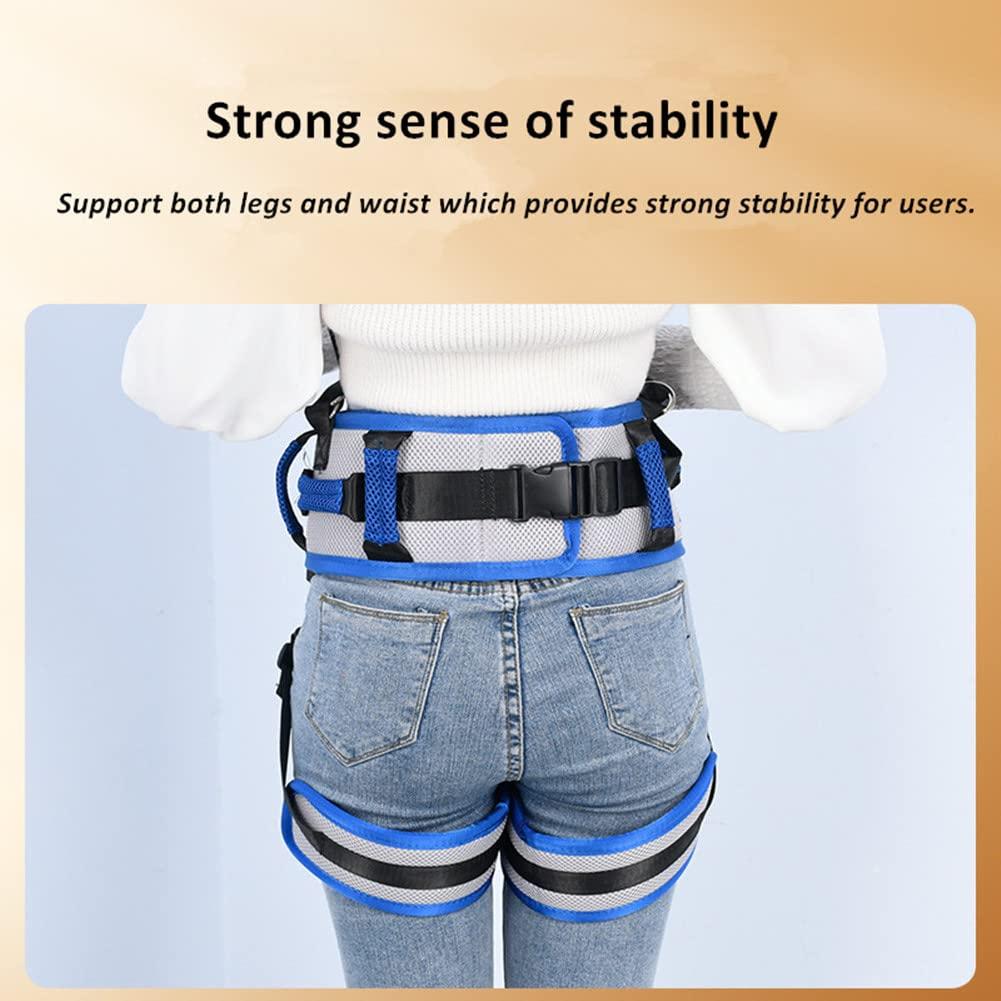 WEEOATAR WEEOATAR Medical Nursing Gait Belt, Non-Slip Transfer Nursing Sling with Handles, Mobility Standing and Lifting Aid Transfer Belts for Disabled, Elderly, Injured (Blue)