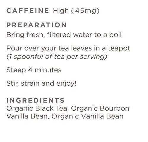 Golden Moon Tea Golden Moon Tea Organic Madagascar Bourbon Vanilla Black Tea - Loose Leaf, Non-GMO - Travel Tin (30 Servings)