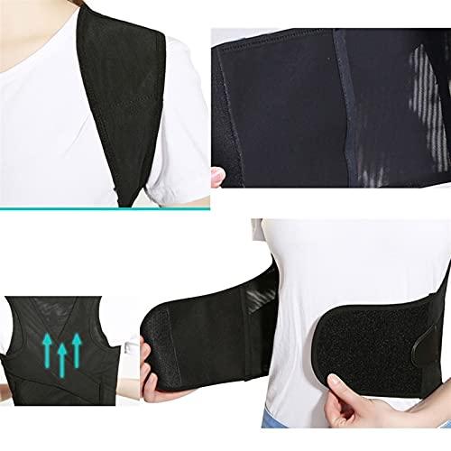 XWSM Full Back Brace Posture Corrector For Men And Women - Upper And Lower Back Support Protection Belt Adjustable Provide Pain Relief For Neck, Back, Shoulders Support ( Color : Black , Size : 4X-Large )