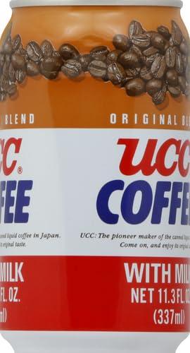 C&U UCC Original Blend Coffee With Milk, Ready To Drink Coffee, Imported from Japan, 11.3 oz (Pack of 1)