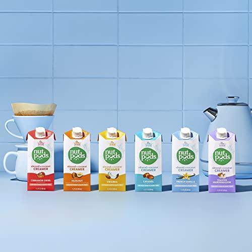 nutpods nutpods Original Coffee Creamer - Unsweetened Non Dairy Creamer Made from Almonds and Coconuts - Keto Creamer, Whole30, Gluten Free, Non-GMO, Vegan, Sugar Free, Kosher (4-Pack)