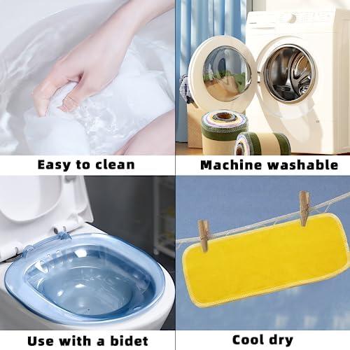 Simnice Simnice Reusable Toilet Paper Cloth 60 Pack Reusable Paperless Paper Towels, Cotton Flannel Washable Re-Rollable Cloth Toilet Paper Bidet Towels, Solid Color Absorbent Bidet Cloth Wipes