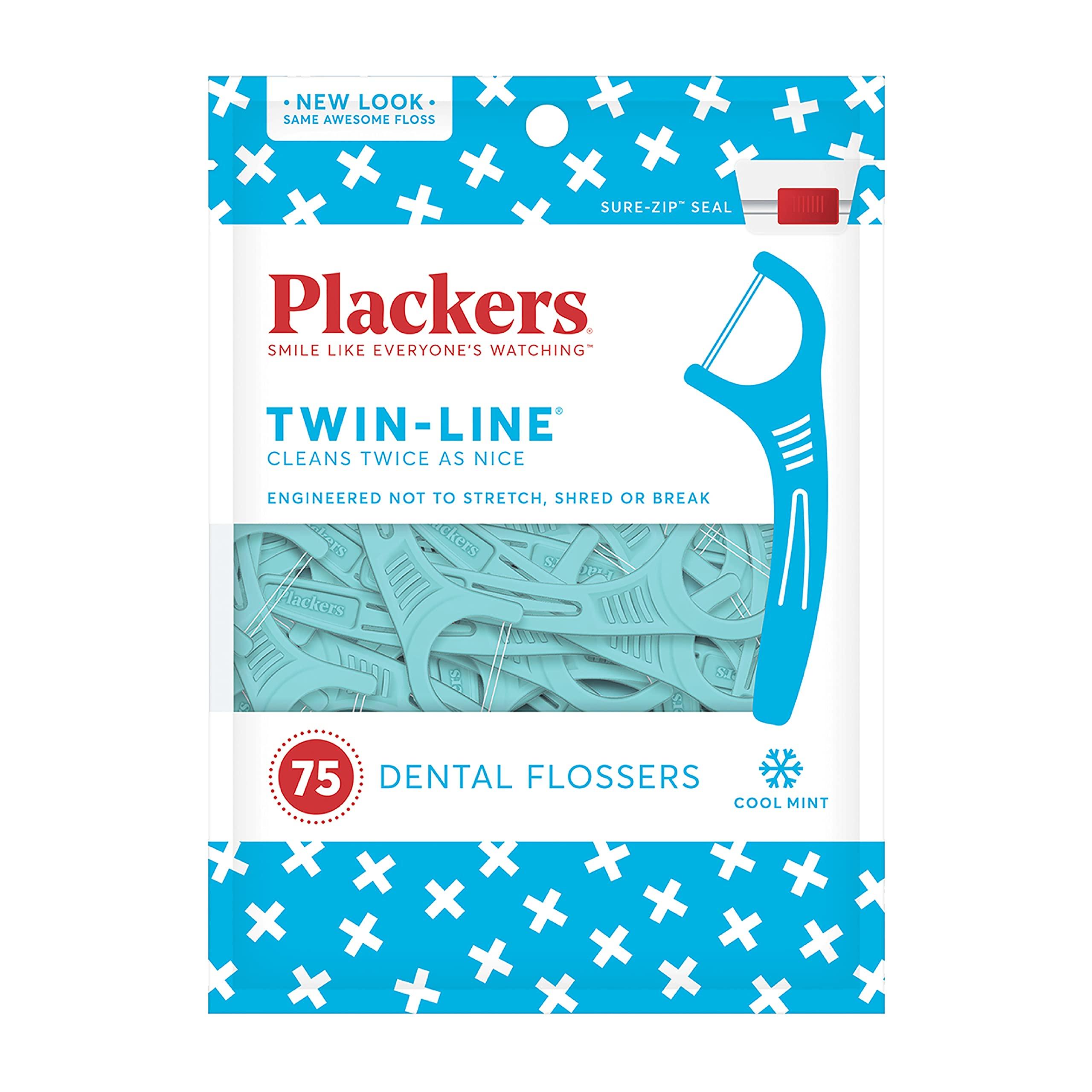 Plackers Plackers Grind No More Night Guard (16 Count) and Plackers Twin-Line Dental Flossers (75 Count)