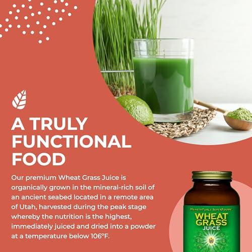 HEALTHFORCE SUPERFOODS HealthForce SuperFoods Wheat Grass Juice Powder - 8 oz Powder
