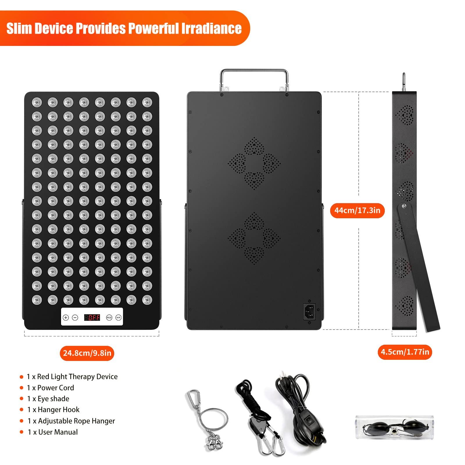 iPlantop iPlantop Red Light Therapy for Body, Red 660nm & Near Infrared 850nm, Best Full-Body Light Therapy Panels with 120 LEDs, Near Infrared Light Therapy for Body Relief. (120 LEDs)