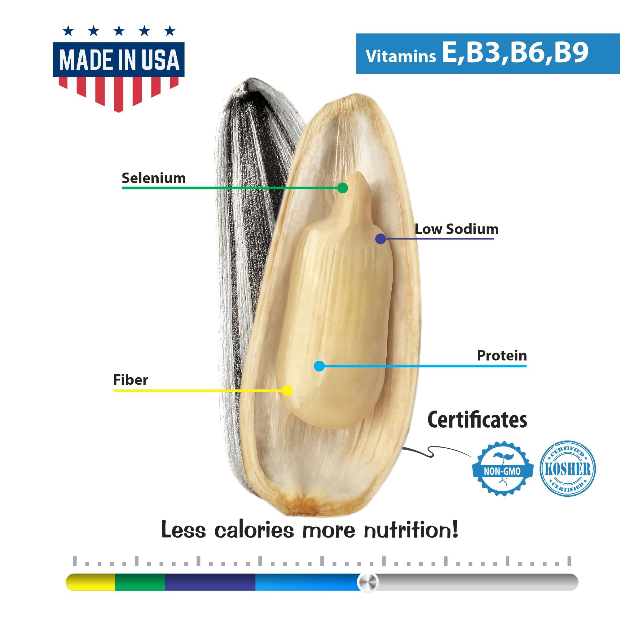 MR. MARTIN MR. MARTIN Premium Jumbo Salted Sunflower Seeds to eat, Roasted, Keto Friendly Snack, Kosher, Non-GMO, Vegan - 3.75 oz, 16 Pack