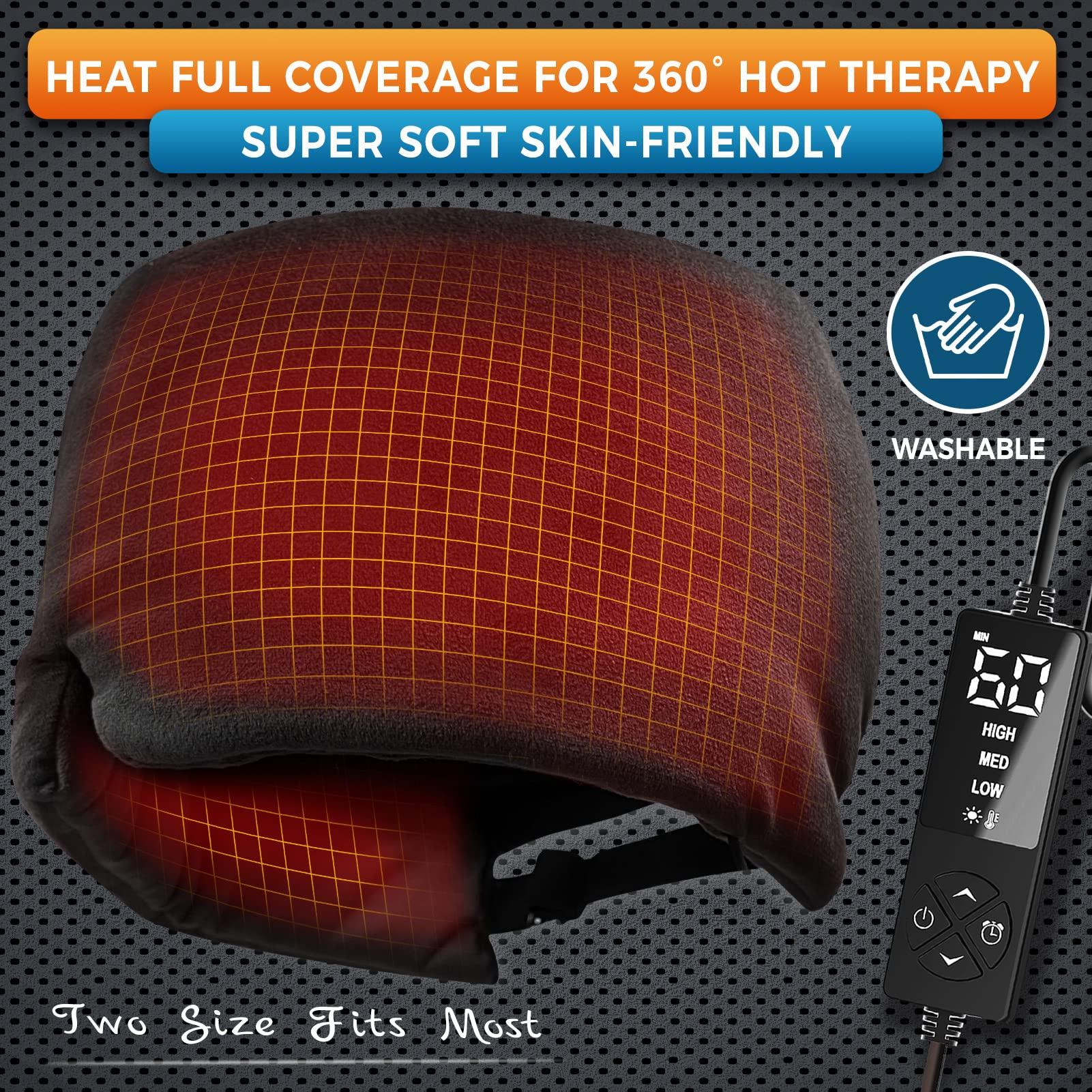 sticro sticro Extra Large Moist Heat Sinus Relief Mask, Reusable Warm Compress Heated Eye Mask Face Heating pad Eye Pillow for Sinus Pressure Relief, Dry Eyes, Migraine, Tension, Stress, Headache(Large)