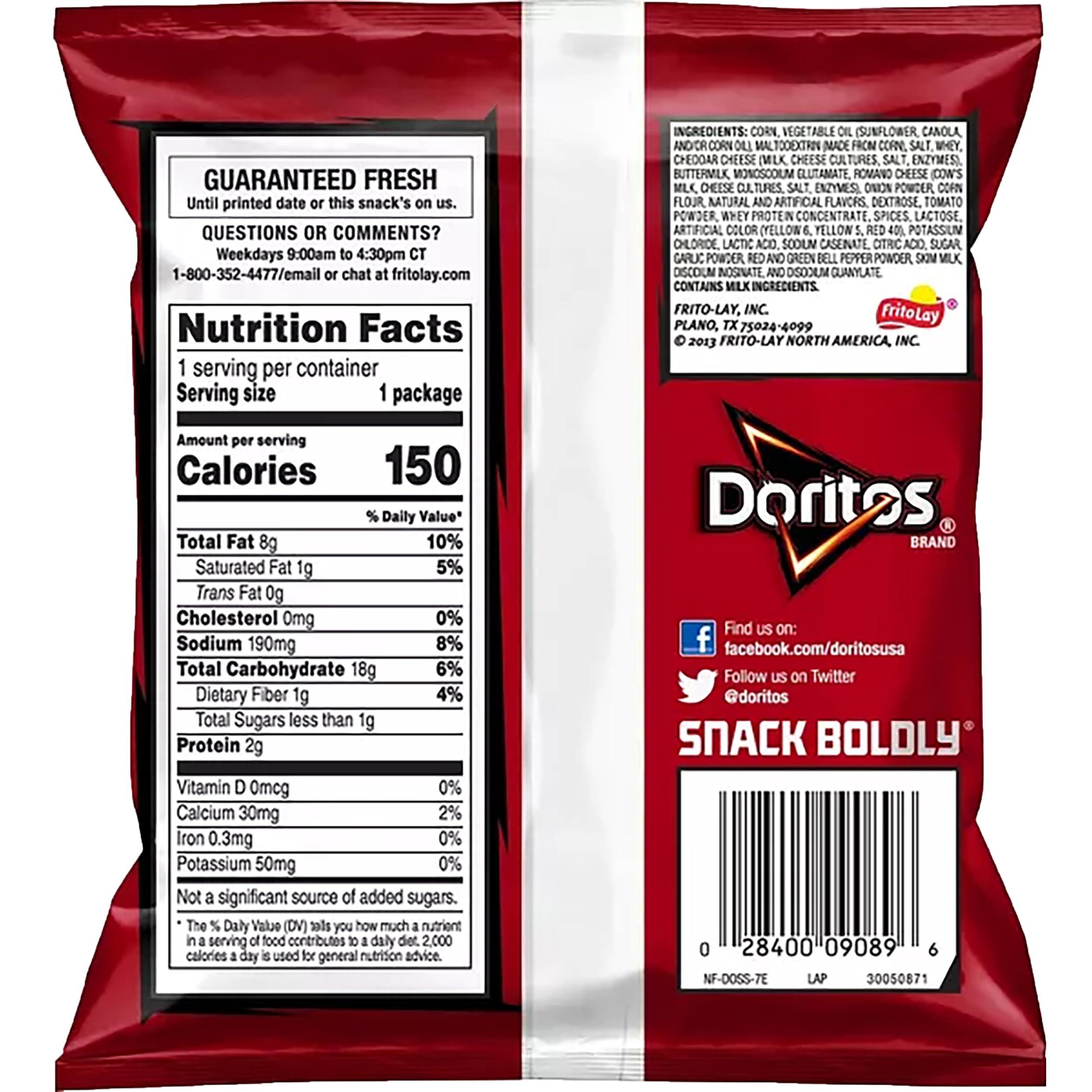 Mooresville Merchant Doritos Nacho Cheese Tortilla Chips, 1 oz, 50 Bags with Mooresville Merchant Decal