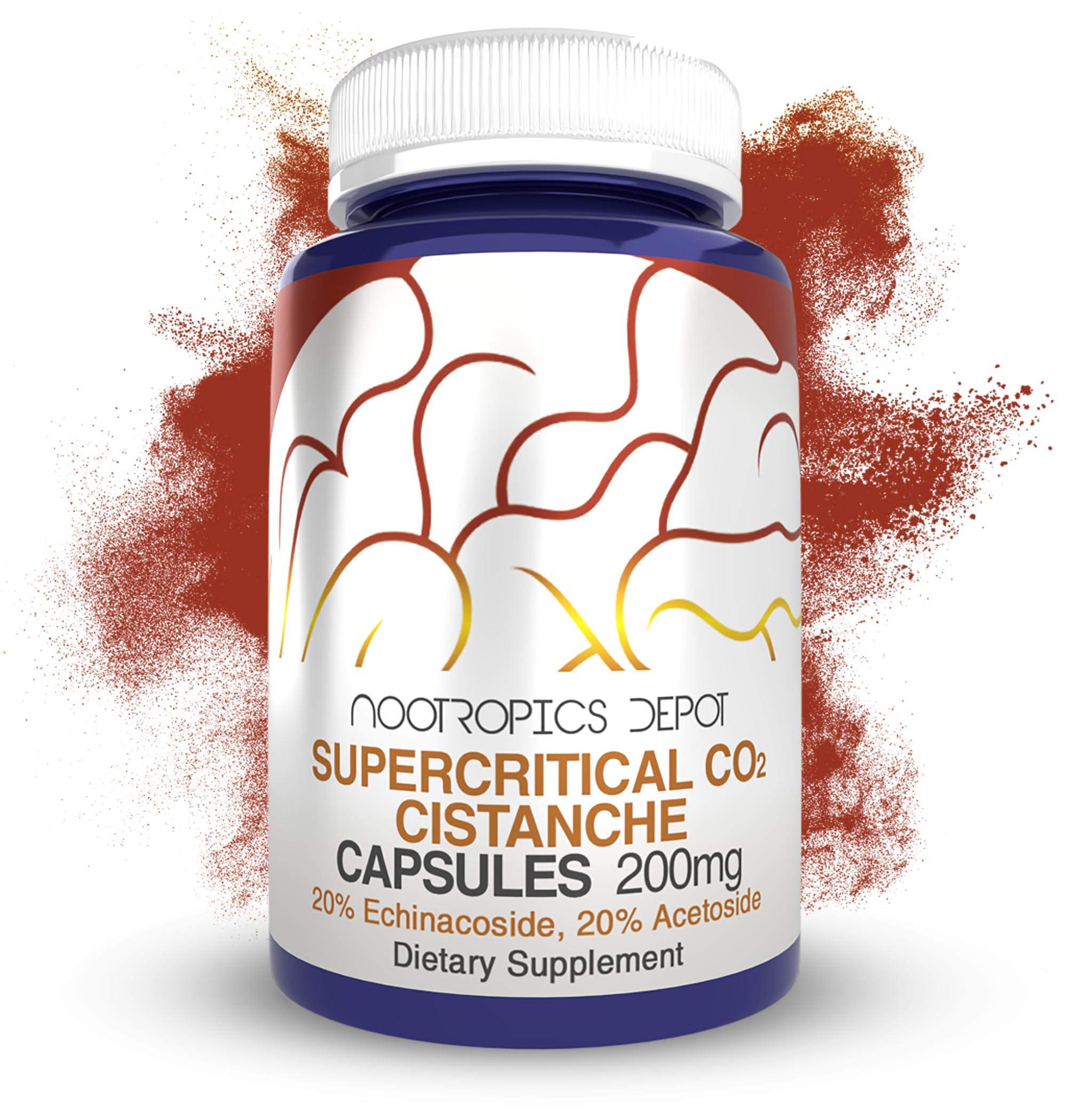 Nootropics Depot Nootropics Depot Cistanche Supercritical CO2 Extract Capsules | 20% Echinacoside + 20% Verbascoside (Acetoside) | 60 Count