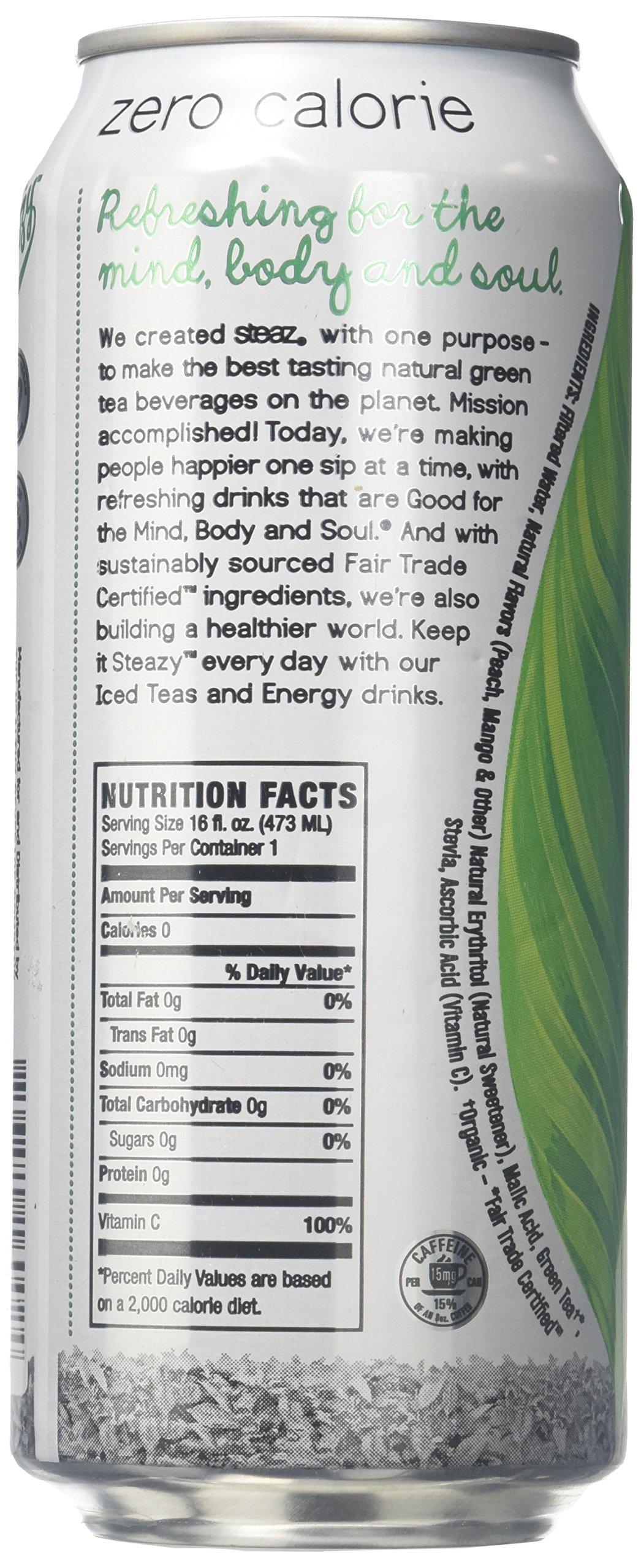 Steaz Steaz Zero Calorie Tea - Peach Mango - 16 OZ