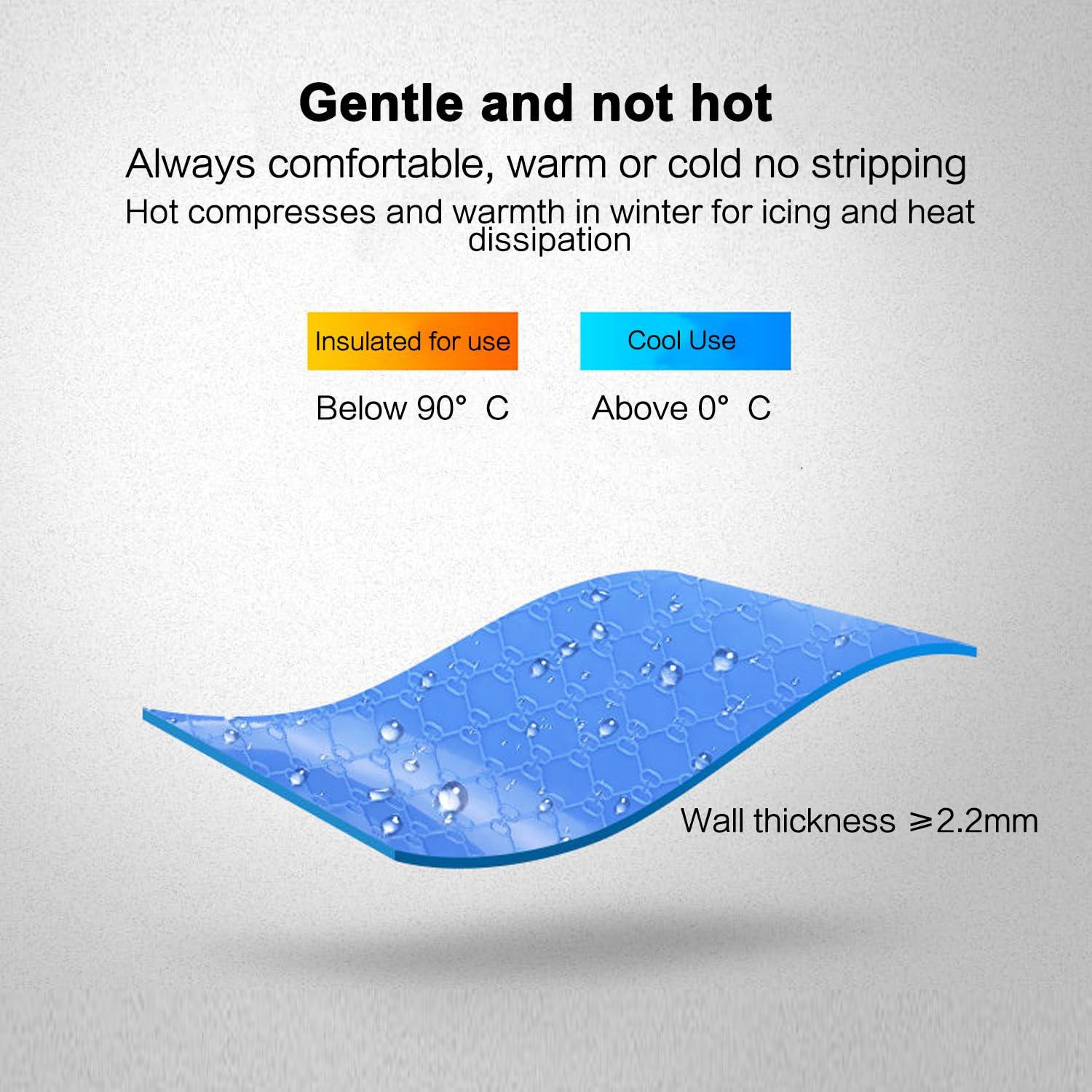 GUDFBALE Hot Water Bottle with Waist Cover,Wrap Around Warm Water Bag Belt Hand Warmer Pocket,Hot Water Bag with Cover for Menstrual Cramps,Pain Relief,Hot and Cold Therapy Grey